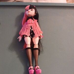Pink and Black Fashion Doll